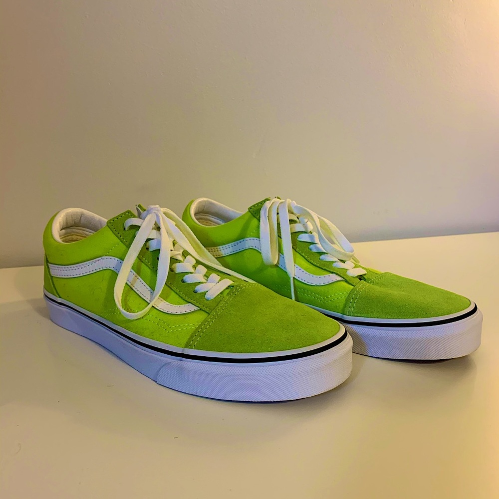 Old school Green Neon Vans. Never worn, brand new.